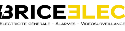 Brice Élec Marseille Aubagne Électricien Alarme Vidéosurveillance Détecteur logo noir et jaune Brice Elec